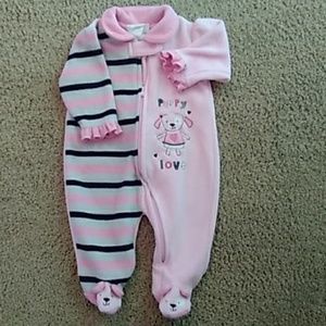 Baby by BonBebe footed sleeper EUC